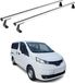 Omac Barres De Toit Heavy Duty Compatibles Avec Nissan Nv200 2009-2020 – 2 Barres – Aluminium Argent