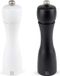 Ensemble classique de poivre et sel en bois, blanc/noir, 20 cm