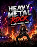 Heavy Metal Rock Heavy Metal Rock coloring pages assembled in a 34 page coloring book