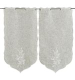 LINDER Manon, 0169/11/78061/440 vitrage 2 stuks, wit, 45X90