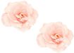 Decoris Kaemingk B.V. Kerstboomversiering Bloem - 8x stuks - 12 cm - roze glitter - op clip - ornament - roos
