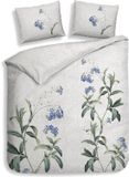 Heckettlane Housse de couette Lacie - Coton-Satin - Gris - 240x200/220 cm