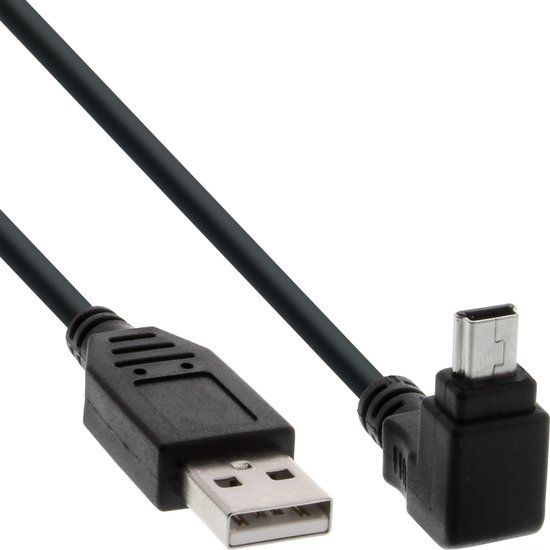 InLine USB 2.0 A Male naar USB 2.0 A Male kabel - 1 m - zwart