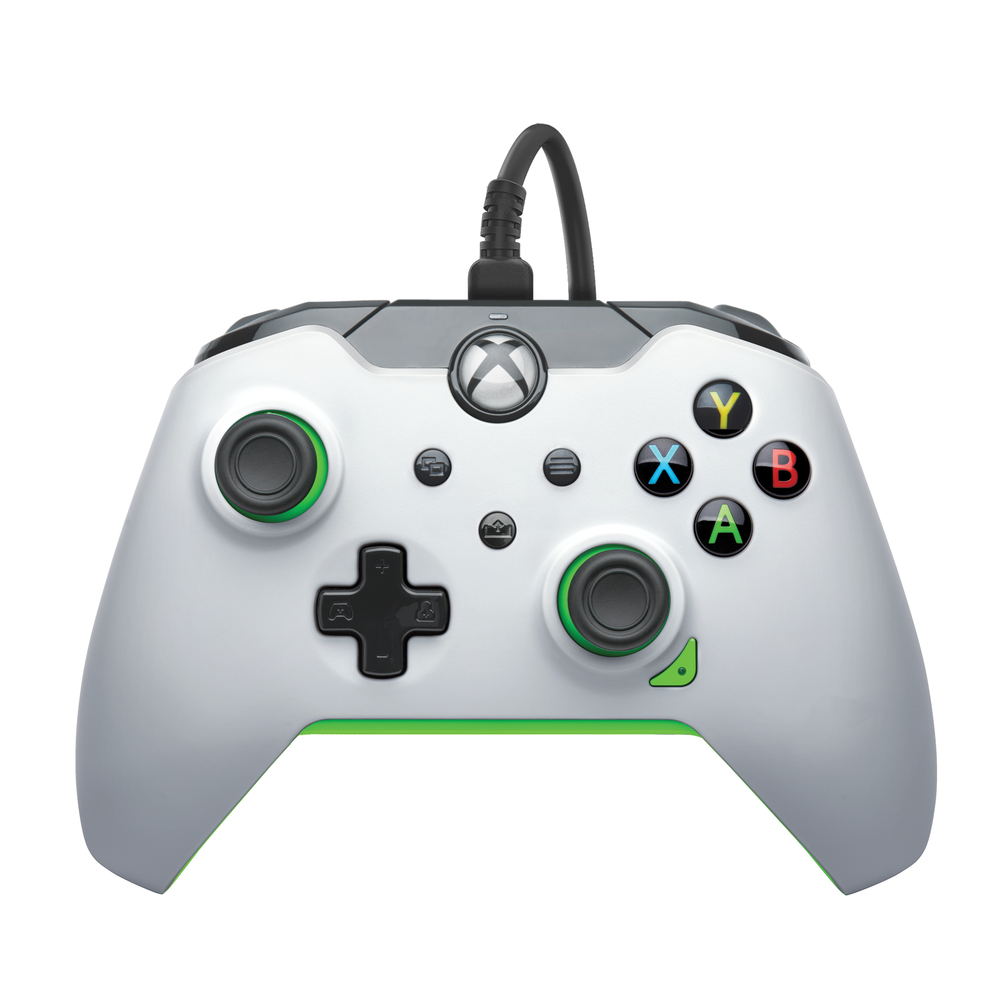 PDP Bedrade Controller Neon White - Xbox Series X|S, Xbox One & PC