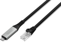 Digitus USB-netwerkkabel – Type-C naar RJ45 – USB-C 3.2 Gen1 – 1 Gbit/s – 15 m – LSZH – CAT 6A S/FTP – AWG 26 – Plug & Play – Zwart