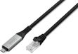 Digitus USB-netwerkkabel – Type-C naar RJ45 – USB-C 3.2 Gen1 – 1 Gbit/s – 15 m – LSZH – CAT 6A S/FTP – AWG 26 – Plug & Play – Zwart