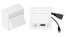 Vivolink WI221170 wandcontactdoos HDMI + 3.5mm Wit