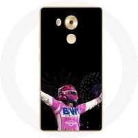 Maniacase Hoesje voor Huawei Mate 8 Formule 1 Sergio Pérez Mendoza won de race