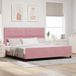 Maison Exclusive - Lit boxspring avec tête de lit Rosa 200 x 200 cm, velours