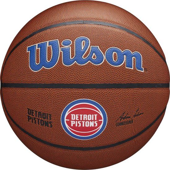 Wilson NBA Team Alliance Detroit Pistons Basketball - Blue - Size 7