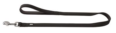 Hunter Softie Hondenriem - Kunstleer - Nubuck Look - Zwart