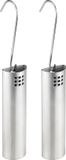 Set de 10x évaporateurs d'eau de radiateur en acier inoxydable/humidificateurs - 20 cm