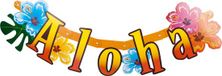 Boland Kartonnen letterslinger Hibiscus 'Aloha'