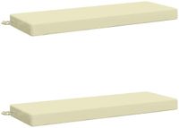 vidaXL - Coussin de banc - SOEST - 2 pièces - 100% Polyester - Crème