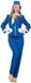 Wilbers Stewardess kostuum Dames Blauw Premium 4-delig - Maat 46