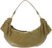 Coccinelle Leren handtas schoudertas Furoshiki Handbag puffy Smooth Leather Seagrass kaki