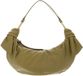 Coccinelle Leren handtas schoudertas Furoshiki Handbag puffy Smooth Leather Seagrass kaki