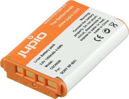 Jupio CSO0026 Camera Battery - 1250 mAh - Li-Ion - NP-BX1 Compatible