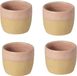 Costa Nova Arenito tasses à expresso – rose – set de 4 – fait main au Portugal – tasses à café en grès
