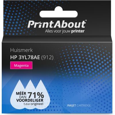 PrintAbout 3YL78AE (912) Magenta Ink Cartridge for HP