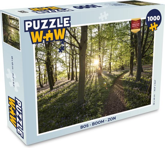 MuchoWow Puzzel Bos - Boom - Zon - Legpuzzel - Puzzel 1000 stukjes volwassenen