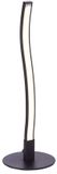 JUST LIGHT Tafellamp design lamp LED zwarte golven design woonkamerlamp bijzetlamp, 2.8W 300lm warm wit, LxBxH 10x10x30 cm