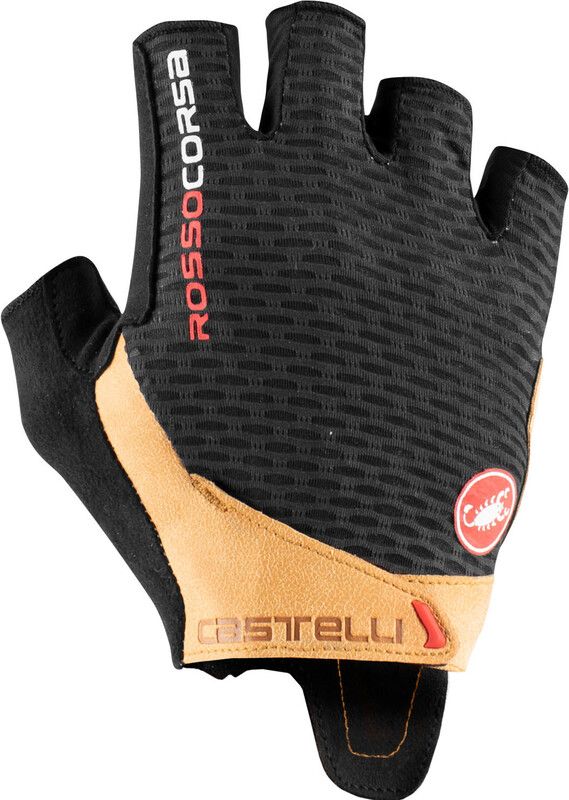 Castelli Rosso Corsa Pro V Gloves - black/tan - 8050949302507