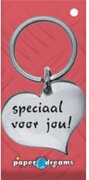 Paper Dreams RVS Hart Sleutelhanger - Speciaal voor jou