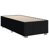 vidaXL Boxspringbed met matras, zwart, 80x200 cm, stof