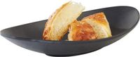 Bowl APS Melamine schaal "zen", 25x13,5xh4 cm, zwart, set van 4 stuks