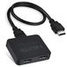 Avedio Links 4K @60HZ HDMI Splitter, Auto Schalen HDMI Splitter 1 In 2 Uit, HDMI2.0b Splitter voor dubbele monitoren (Alleen dupliceren/spiegelschermen, niet uitbreiden) Ondersteuning HDCP2.2, RGB 4: 4: 4, 18.5 Gbps, Full HD 1080P 3D