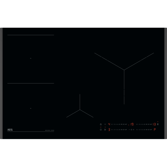 AEG TO84IU0FFB 80 cm Inductiekookplaat - Zwart - 4 kookzones