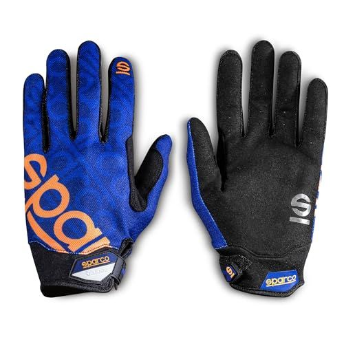 SPARCO S002093BMAF3L Meca Handschoenen 3 Maat 11 (L) Blauw/Oranje
