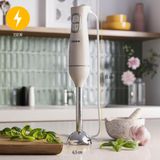 Merkloos Staafmixer roestvrij staal turbo - 350 W - 2 snelheden - Vergrendeling - Soepen en smoothies