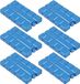 Merkloos / Sans marque Edco Eindhoven Bv Koeltas of koelbox koelelementen - set van 6x stuks - 15 x 8 cm - 220 ml
