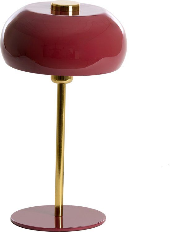 Light & Living Tafellamp Surin 40cm - Bordeaux/Goud