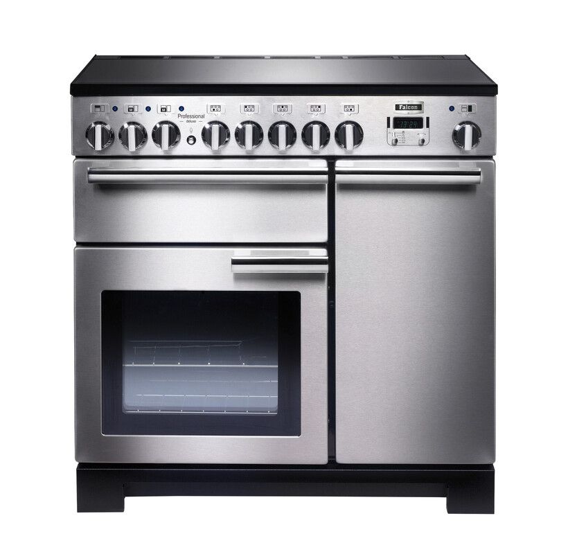 Falcon Professional Deluxe 90 cm Range Cooker - Stainless Steel - Induction Hob - A Rated