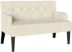 vidaXL Chesterfield Bank Crème Fluweel 112 x 65,5 x 75 cm