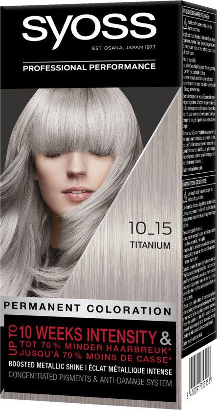 SYOSS Color baseline 10-15 Titanium Haarverf - 1 stuk