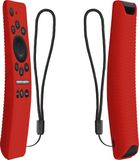 kwmobile hoes geschikt voor Samsung BN59-01312A / BN59-01312B - Siliconen anti-slip hoes voor afstandsbediening in rood