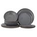 Bloomingville Sandrine Service set - 12 pièces - Grès - Gris
