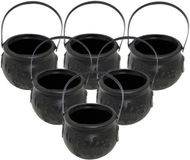 Smiffy's Heksenketel - 6 stuks - Zwart - 10 cm - Kunststof