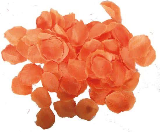 Folat Luxe rozenblaadjes Oranje 144 stuks