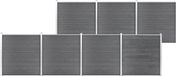 vidaXL Composiet Schutting 1218x186 cm Grijs
