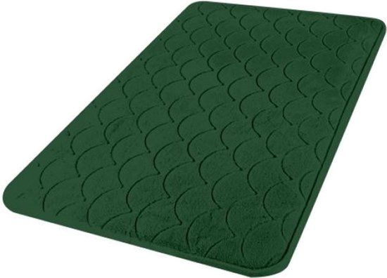Urban Living Memory Foam Bathroom Mat - Dark Green - 50x80cm - Anti-Slip