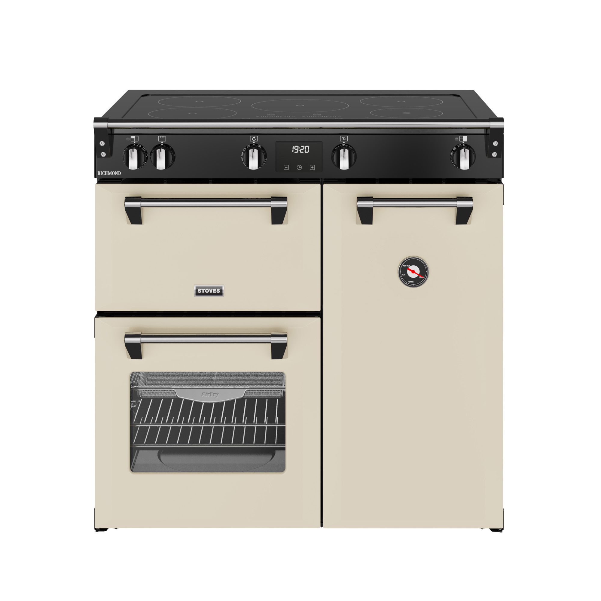 Stoves 444411854 Range Cooker - Electric Induction Hob - Cream