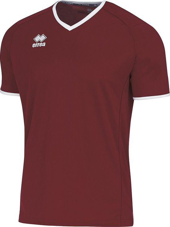 Errea Lennox T-Shirt Mc Ad 03100 Granaat Wit - Maat L