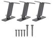 Fixations de pergola, acier inoxydable, 3 pièces, réglables de 0 à 90°