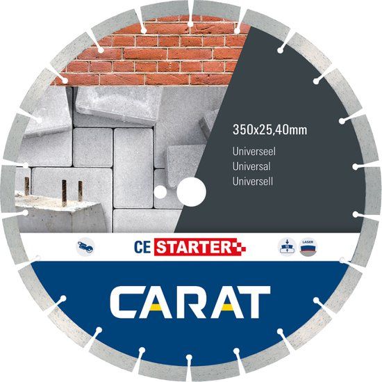 Carat Diamantzaagblad CE 350x25.4/20 - Universeel Dry