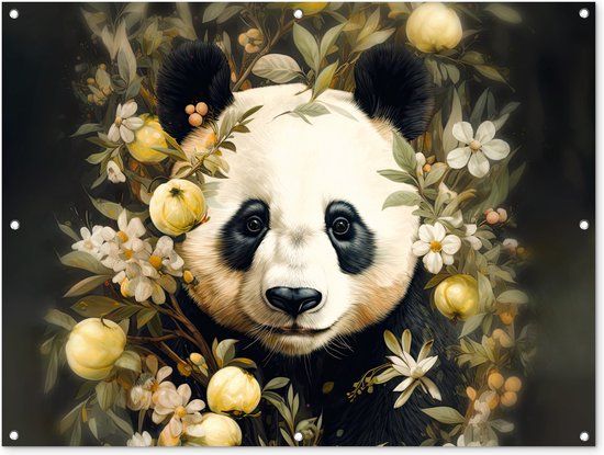 GreatGardenPosters Tuinposter Panda - 120x90 cm - Tuinposter voor buiten